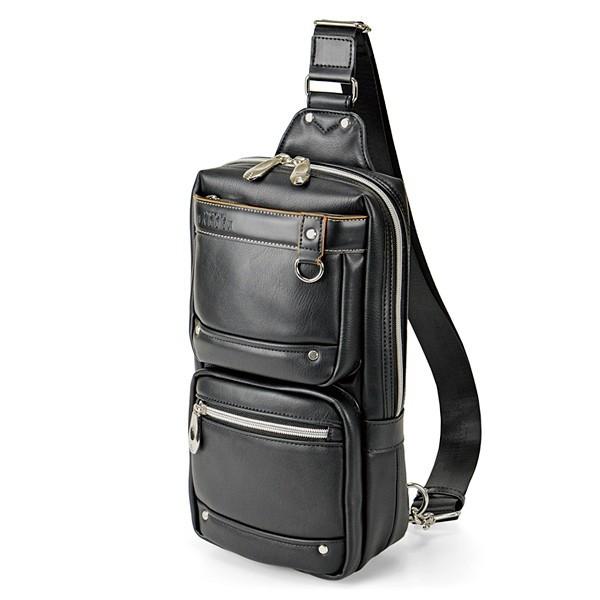 ウノフク:BAGGEX ギャラン ワンショルダーバッグL ブラック 13-6101-10 BAGGEX ワンショルダーバッグ ボディバッグ