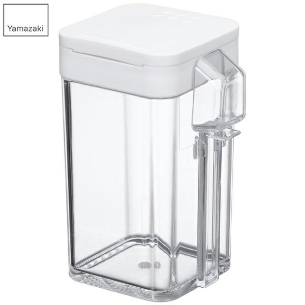 山崎実業:小麦粉&スパイスボトル アクア ホワイト 3231