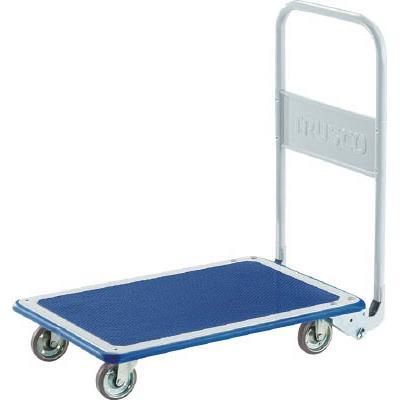 TRUSCO(トラスコ中山):プレス製台車 ドンキーカート 折りたたみ式ワイドハンドル740×480 WD150N オレンジブック 4145691