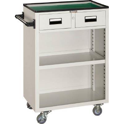 TRUSCO(トラスコ中山):ツールワゴン 600X400XH880 引出・幕板付 W NTS-403N-W(メーカー直送品) オレンジブック