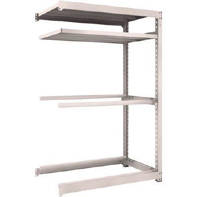TRUSCO(トラスコ中山):ＴＲＵＳＣＯ　Ｍ３型中量棚　１２００Ｘ７２１ＸＨ１８００　棚板２段＋タイヤ２段　連結