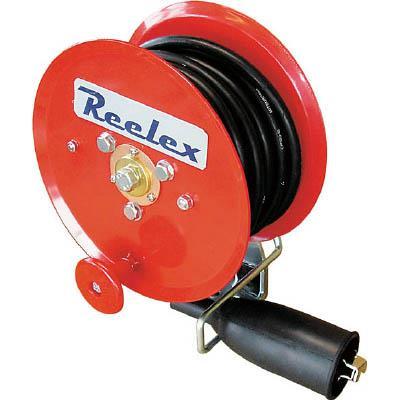 中発販売:Ｒｅｅｌｅｘ　手動巻アースリール　５．５ＳＱ×１０ｍ　５０Ａアースクリップ付 ER-810M アースリール (1台) オレンジブック