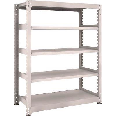 TRUSCO(トラスコ中山):M5型中量棚 1200X571XH1500 5段 単体 ネオグレー M5-5465(メーカー直送品) オレンジブック