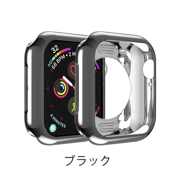 Apple Watch Series 4ケース アップルウォッチ4カバー メッキ加工 ソフトTPUケース｜cocoto-case｜02