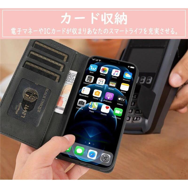 iphone14 手帳型ケース iphone14pro ケース 手帳型 iphone14promax ケース iPhone13 iPhone12Pro 11ProMax 手帳型ケース マグネット式 薄型 シルク調 iPhone XS｜cocoto-case｜04