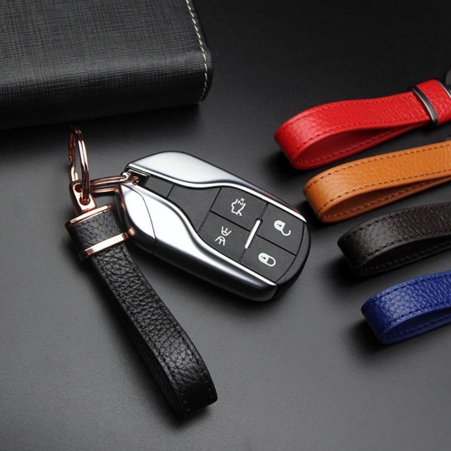 キーホルダー ダブルリングキーホルダー 本革レザー シンプル かっこいい 車スマートキーホルダー K8 Cococase 通販 Yahoo ショッピング