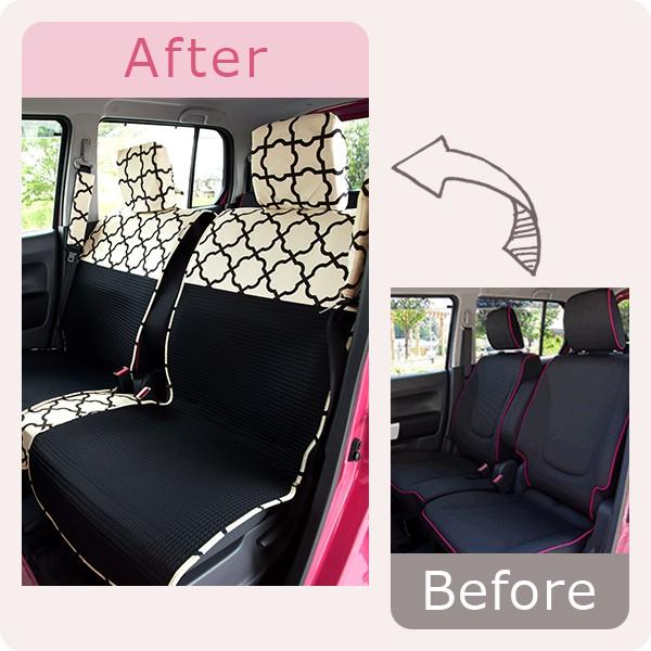 前座席用シートカバー 軽自動車 普通車 コンパクトカー 洗える 日本製 かわいい おしゃれ モロッカン アルフェス柄 かわいいカー雑貨のお店ココトリコ 通販 Paypayモール