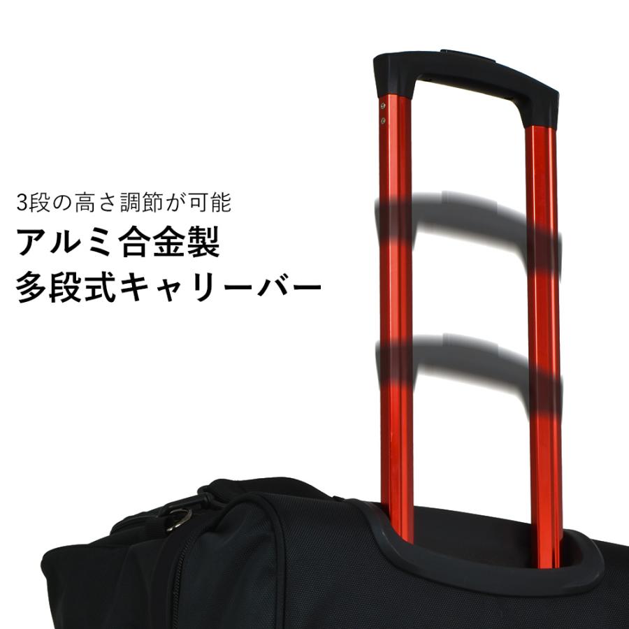 ボストンキャリー アウトドア キャリーケース ボストンバッグ 防水 2層式 大容量 レジャー キャンプ 釣り 部活 スポーツ 旅行 Lサイズ 大型 受託手荷物の画像