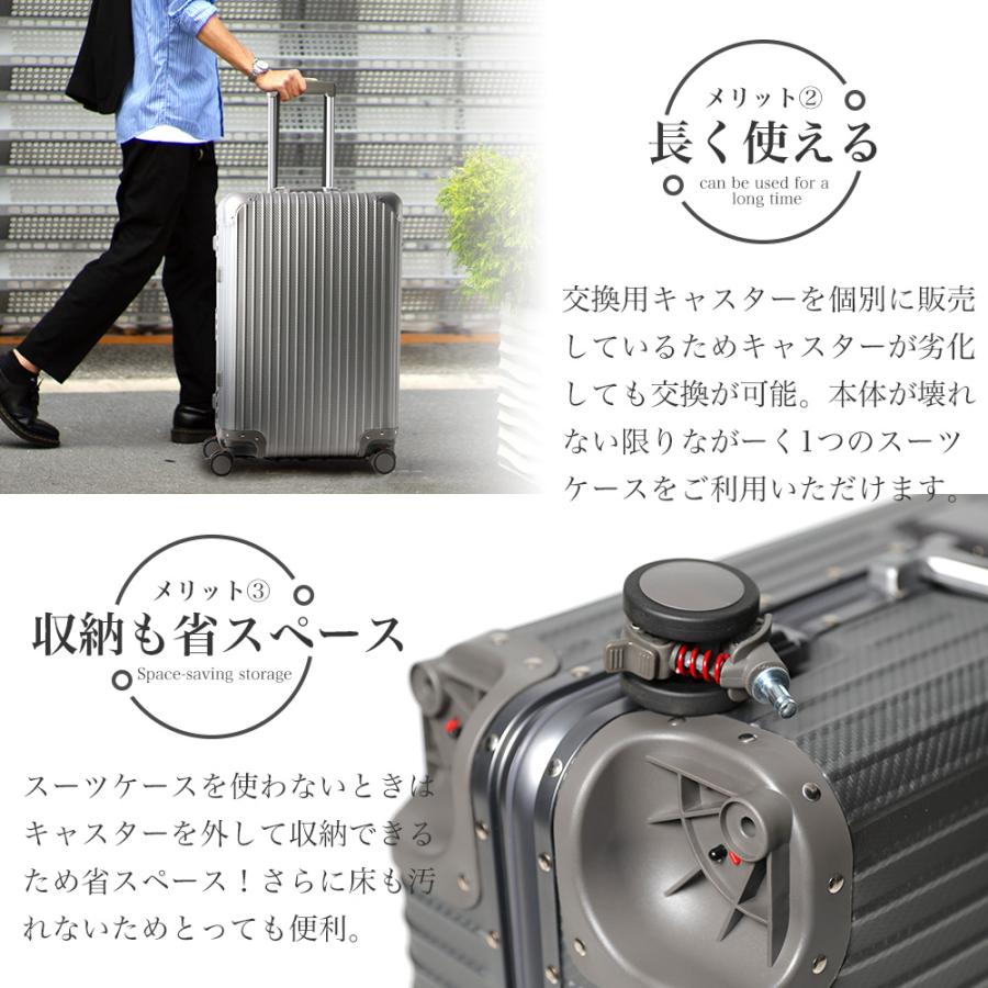 Proevo シルバーキャリーケース TSAロック付き PROEVO スーツケース キャリーケース S M Lサイズ アルミ 超静音