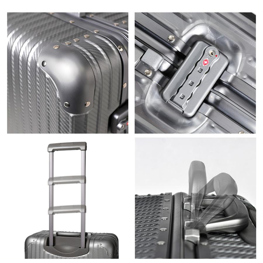 スーツケース キャリーケース S M Lサイズ アルミ 超静音 着脱式キャスター ストッパー付き ダイヤル式TSA ビジネス カッコいい 丈夫 海外 旅行 かばん 爆買 | PROEVO | 24