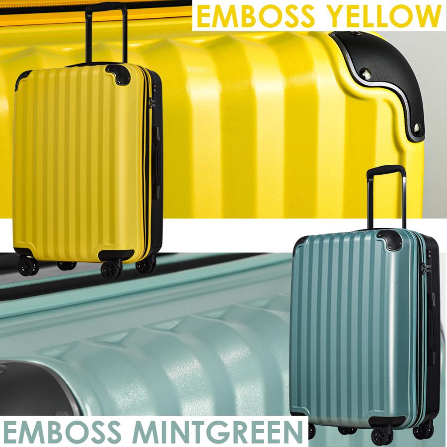 豪華 格安スーツケース キャリーバッグ Lサイズ 55L 丸型 ホワイト