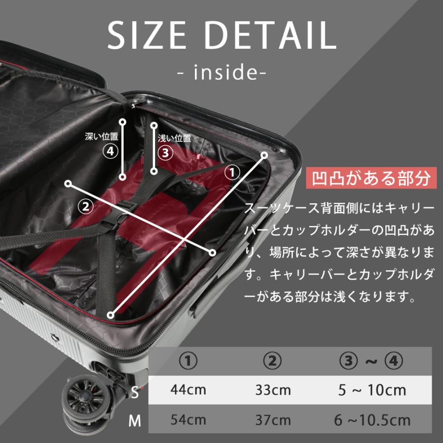 PROEVO アウトレット スーツケース キャリーケース mサイズ m フロント