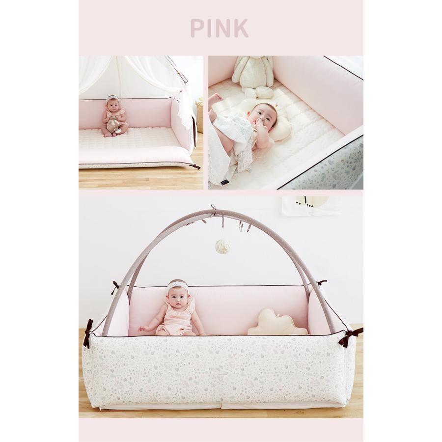 ベビーサークル バンパーベッド 赤ちゃん プレイマット マット  