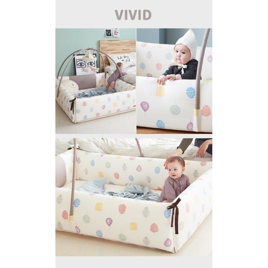 ベビーサークル バンパーベッド 赤ちゃん プレイマット マット  