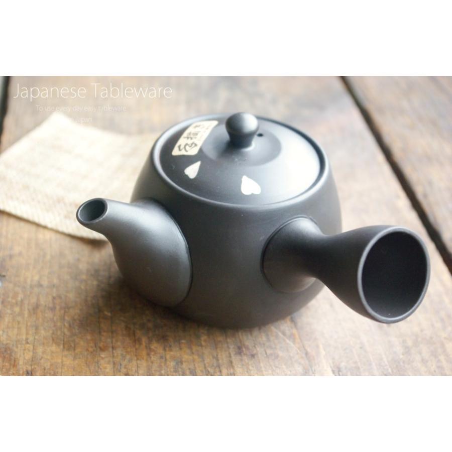 常滑小皿 常滑焼 富仙作 黒泥桜お茶急須 ティーポット ステンレス製茶こし