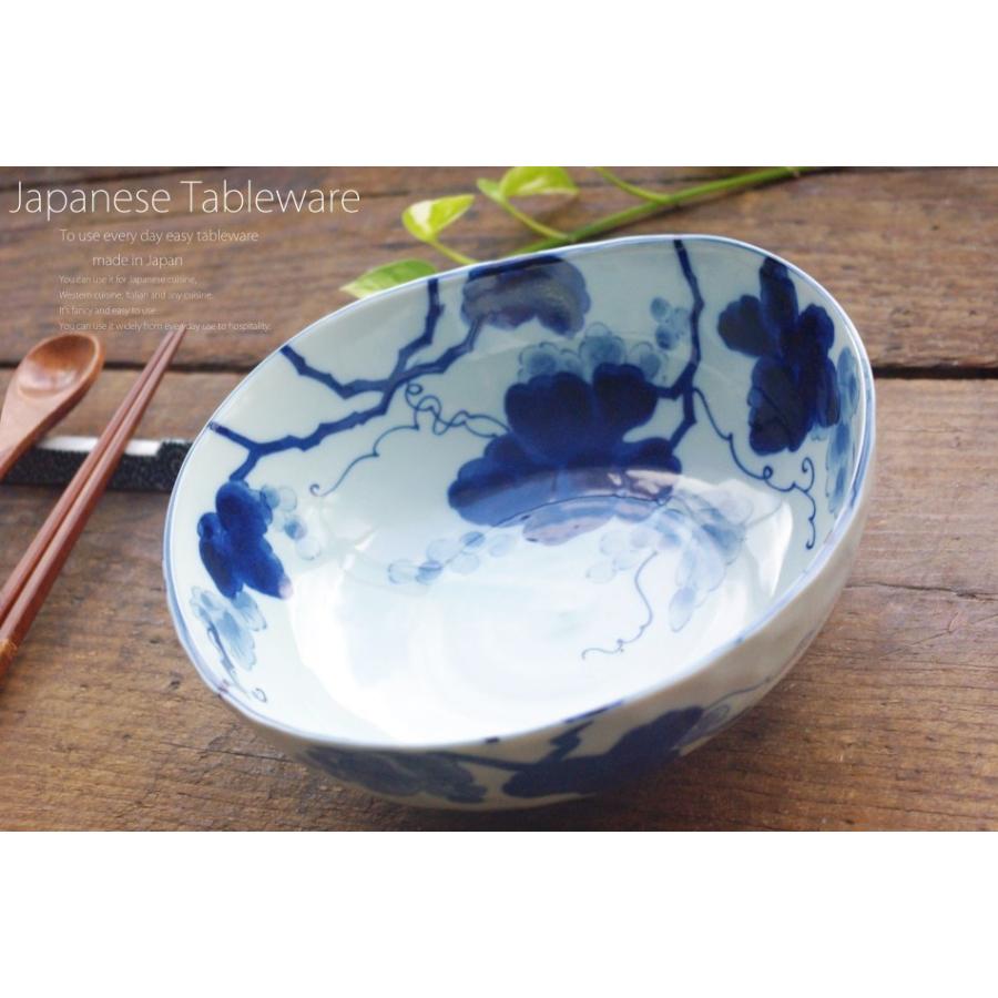 青い葡萄柄　蓋つき煮物椀 20客 青い葡萄柄 蓋つき煮物椀 20客 藍染ぶどう 20.5cm 煮物 三角鉢