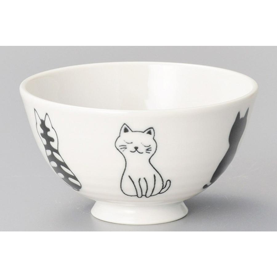和食器 おすわり ねこ 猫 ネコ キャット 子供 キッズ 女性用 ご飯茶碗 