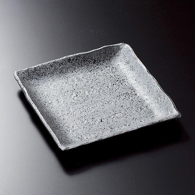 黒い陶器の四角形皿　和食　陶器　重厚感のあるお皿　5枚セット　中古品 Amazon | 【5枚セット】小皿 スクエアー プレート13cm/ブラック