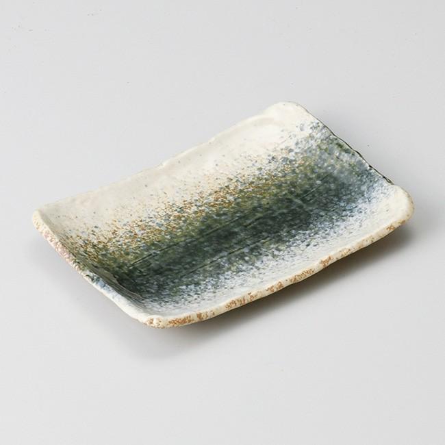 和食器 緑川新長角皿 16×11×2cm トレー うつわ おうち 陶器