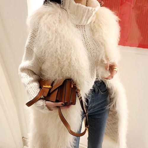 ファーベスト レディース プードルファー ジレ トップス ロングファーベスト Cocounsecret 通販 Yahoo ショッピング