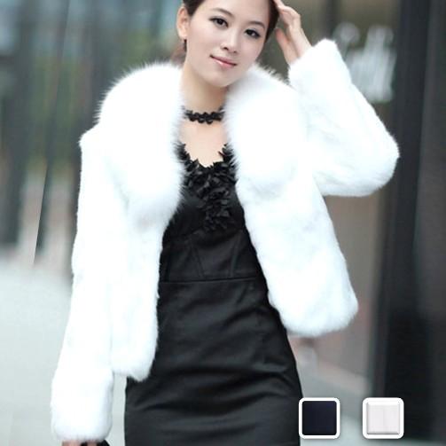 ファーコート フェイクファー 白 黒 ショート 秋 冬 アウター 羽織 レディース Cocounsecret 通販 Yahoo ショッピング