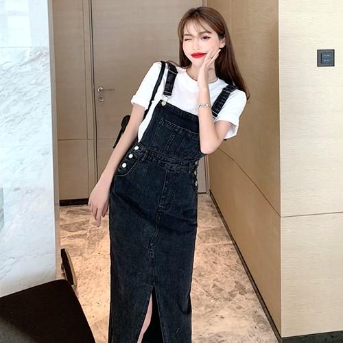 店長大暴走 クリアランスsale ワンピース レディース デニムワンピース ジャンスカ ロング タイト デニム 韓国 値引 Carlavista Com