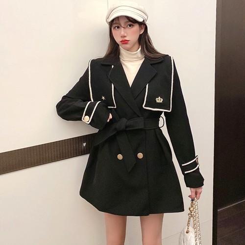 全国組立設置無料 コート トレンチコート レディース ショートコート Pコート 襟付 セーラー マリン 50 Off Carlavista Com