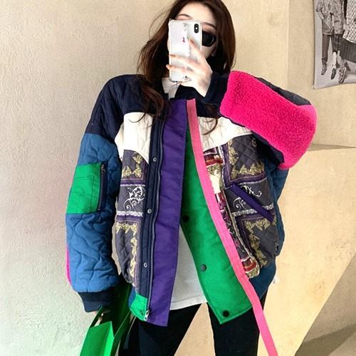 ファッションデザイナー ダウン お取り寄せ ポスト投函配送 宅配便 レディース アウター ボア カラフル Ma1 中綿ダウン ボア キルティング コート アウター Dagl Tg