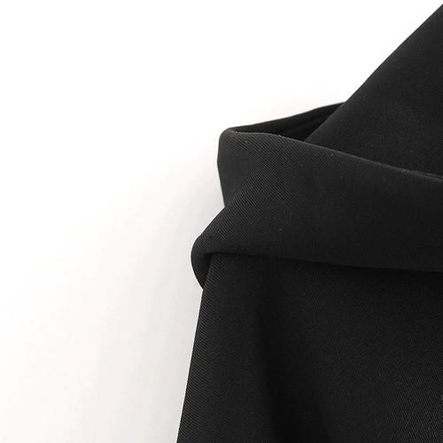 パーカー ジップアップパーカー レディース フード 異素材 バイカラー 黒 お洒落 Vcmba Cocounsecret 通販 Yahoo ショッピング