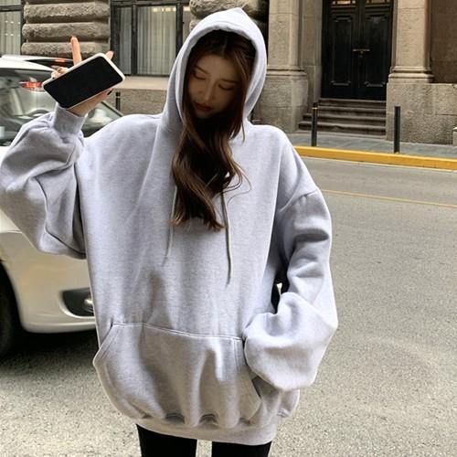 トレーナー スウェット パーカー レディース フード付 トップス 長袖 黒 韓国 Vpa Cocounsecret 通販 Yahoo ショッピング