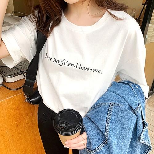 Tシャツ レディース ロゴ 英字 トップス カジュアル ティーシャツ 半袖 夏 白 Yw909 Cocounsecret 通販 Yahoo ショッピング