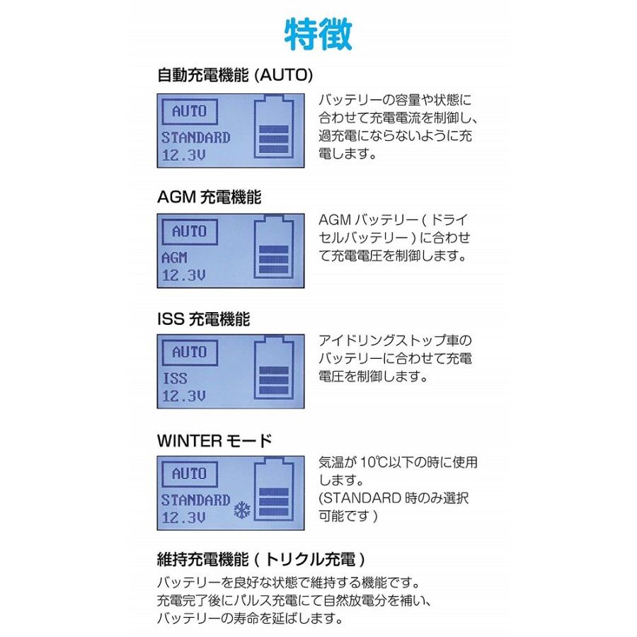 正規代理店 大自工業 MP-220 全自動パルス充電器 DC12V専用 Meltec メルテック ココバリュー｜cocovalue｜06