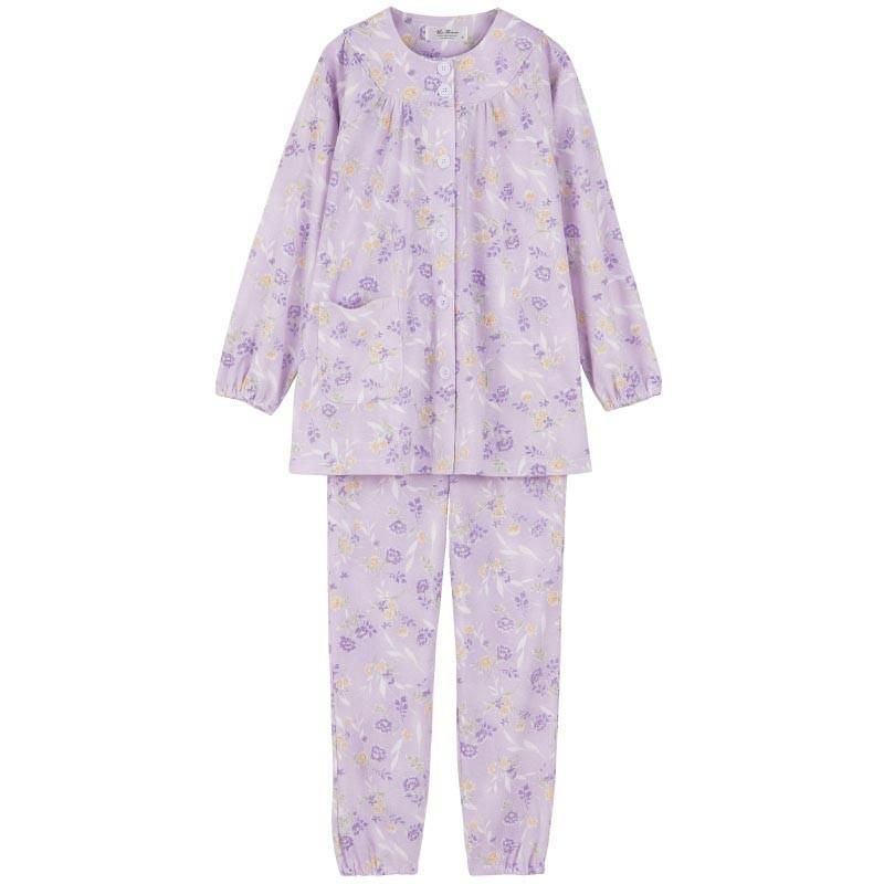 大きめボタン パジャマ 寝巻 ねまき ルームウェア 小さいサイズ 大きいサイズ シニアファッション レディース 60代 70代 80代 90代 おしゃれ Cfj Ft13 598 シニアファッションココわく 通販 Yahoo ショッピング