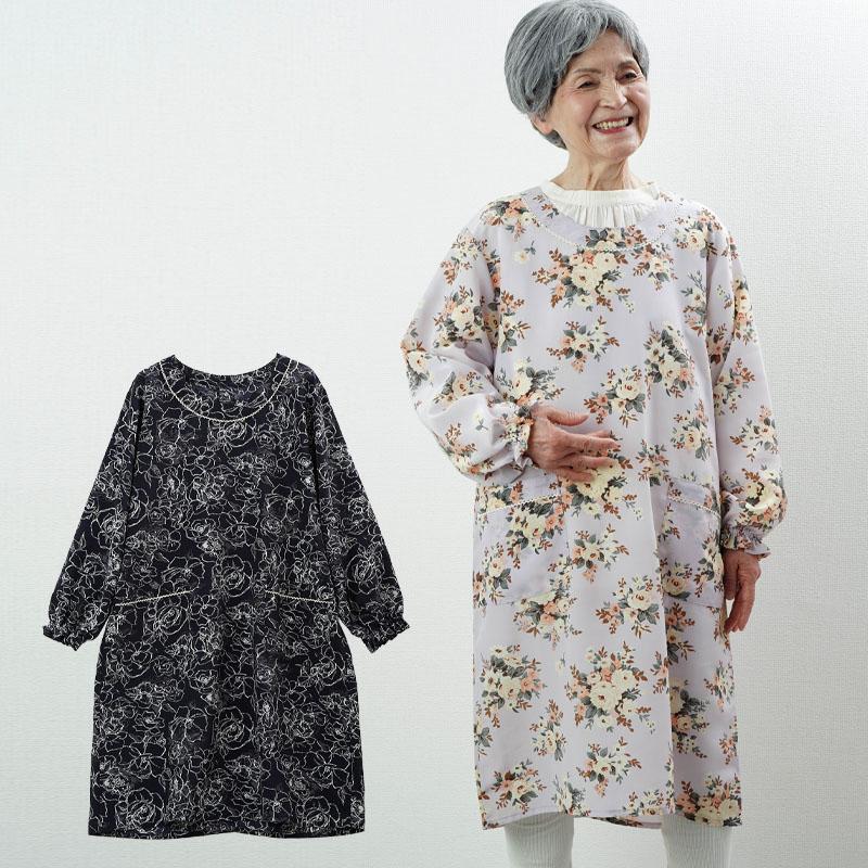 花柄プリントロング割烹着 シニアファッション 80代 70代 レディース 上品 おしゃれ おばあちゃん 服 Cjs Ft13 Ur 804 シニア ファッションココわく 婦人服 紳士服 通販 Yahoo ショッピング