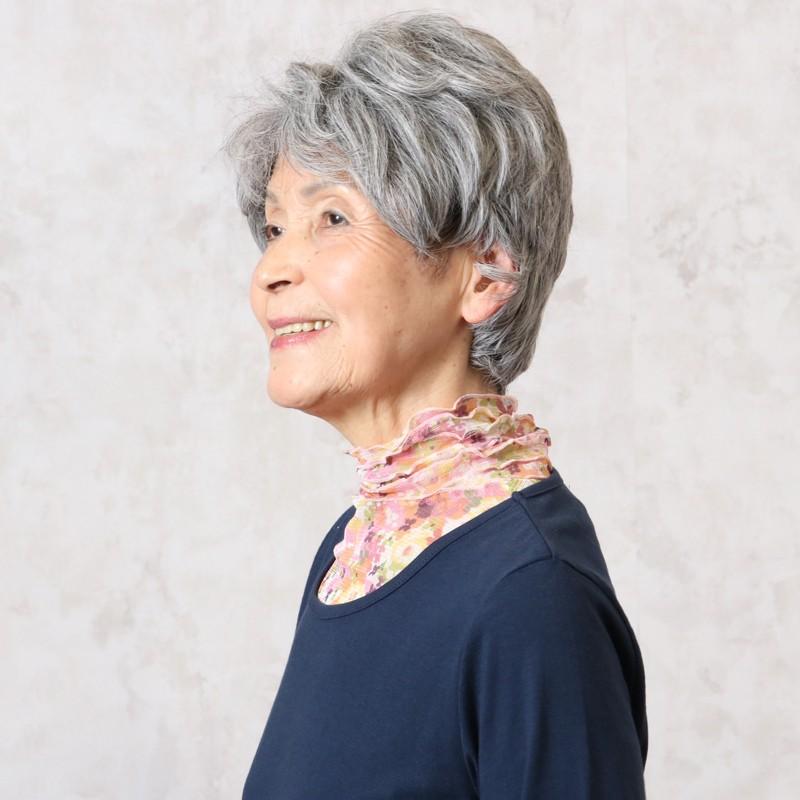ネックカバー シルク100 メロー ロングタイプ Uv対策 春夏 シニアファッション 70代 80代 60代 婦人 レディース おばあちゃん服 Cjs Fz3 Tb3090 シニアファッションココわく 通販 Yahoo ショッピング