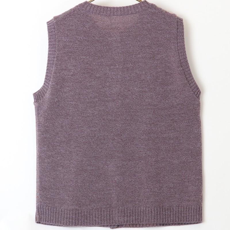 シニアファッション 80代 70代 60代 レディース 婦人服 高齢者 おばあちゃん 前開きミックスニットベスト 敬老の日 ギフト プレゼント Csfft11 0032 シニアファッションココわく 通販 Yahoo ショッピング