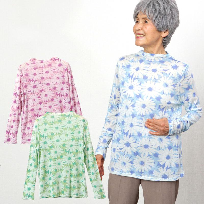 シニアファッション 80代 70代 60代 レディース 婦人服 高齢者 おばあちゃん 花柄プリントカットソー Csfft6 0034 シニアファッションココわく 婦人服 紳士服 通販 Yahoo ショッピング