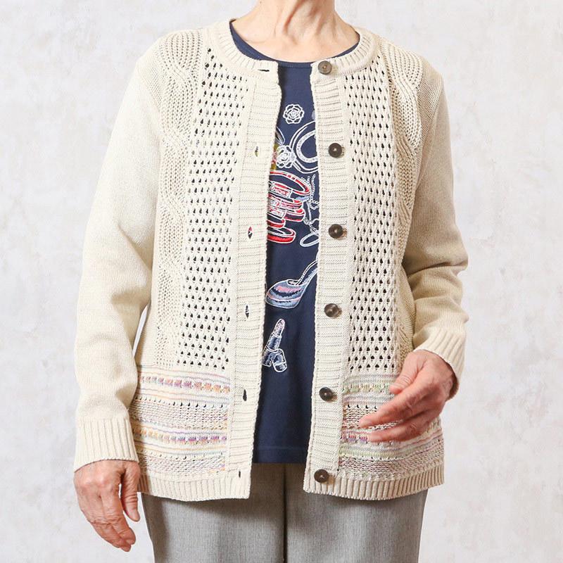 敬老の日 母の日 プレゼント シニア 服 カーディガン 80代 祖母 70代 60代 高齢者 婦人服 母 誕生日 ギフト レディース おばあちゃん お年寄り 日本製｜cocowaku｜12