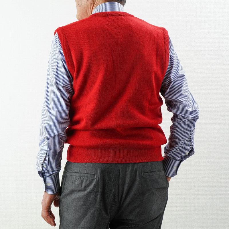 シニア  服  80代  70代  60代  紳士服  高齢者  メンズ  誕生日  洗えるニット  前開きVネックベスト 誕生日 プレゼント |  | 06
