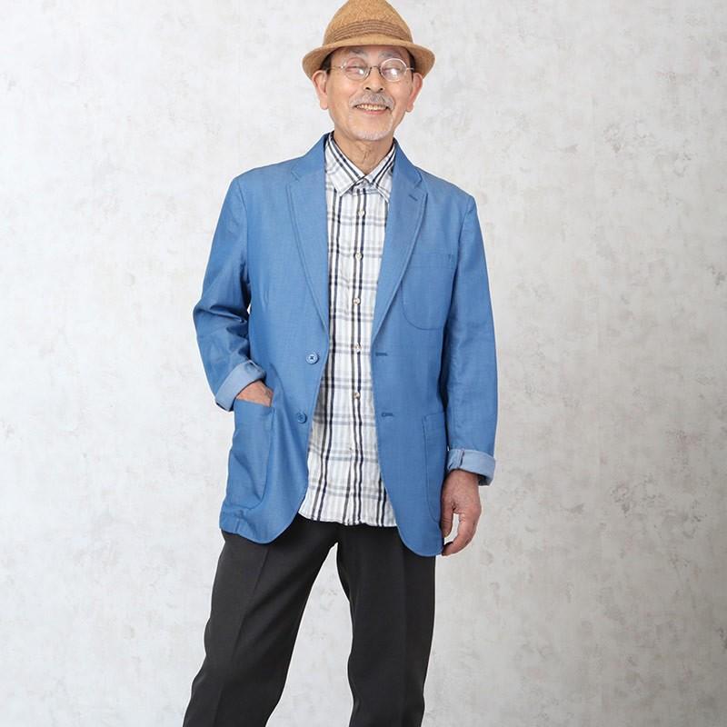 デニム テーラード ジャケット ブルー シニアファッション 70代 80代 60代 男性 メンズ おじいちゃん服 春夏 父の日 プレゼント Csk Mo1 Gv 033 シニアファッションココわく 婦人服 紳士服 通販 Yahoo ショッピング