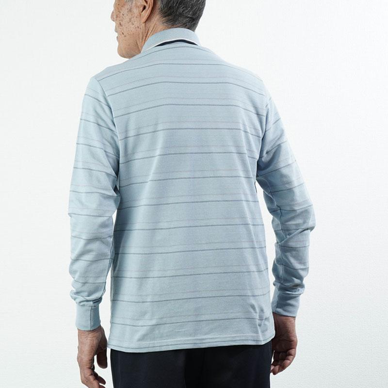 シニア服 80代 70代  メンズ 紳士服 高齢者 おじいちゃん スタンドカラー ワッフル 七分袖シャツ ３色組 父の日 プレゼント｜cocowaku｜09