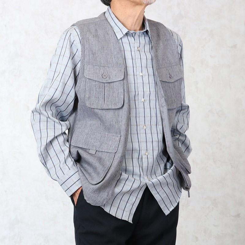 麻混楊柳 チェック柄夏長袖シャツ シニアファッション 70代 80代 60代 男性 メンズ おじいちゃん服 春夏 父の日 プレゼント ギフト 21 Cuk Mt7 274 402 シニアファッションココわく 通販 Yahoo ショッピング