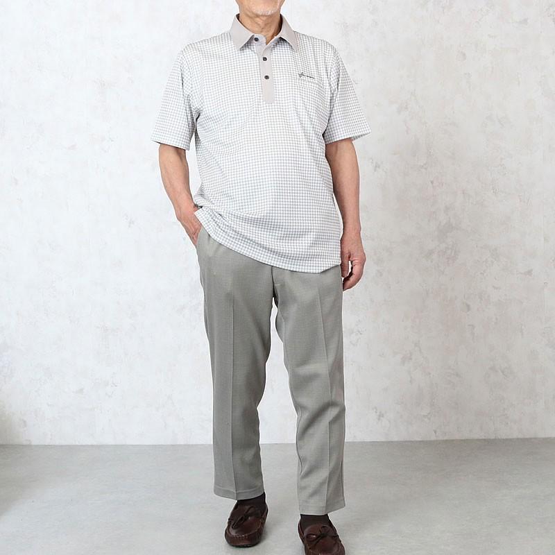 ドライ素材 千鳥柄半袖ポロシャツ シニアファッション 70代 80代 60代 男性 メンズ おじいちゃん服 春夏 父の日 プレゼント Cuk Mt8 372 422 シニアファッションココわく 婦人服 紳士服 通販 Yahoo ショッピング