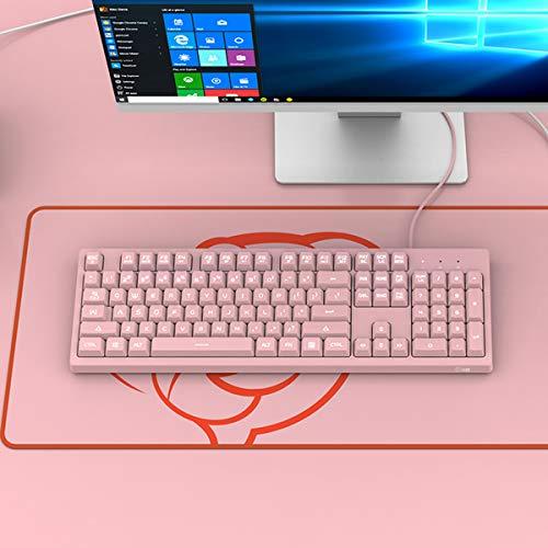 Ajazz Dks100 有線usb フルサイズキーボード 可愛いキーボード 104キー 3レベルの白いバックライト 英語配列 キーボード ピンク S 0803 Coaraストアー 通販 Yahoo ショッピング