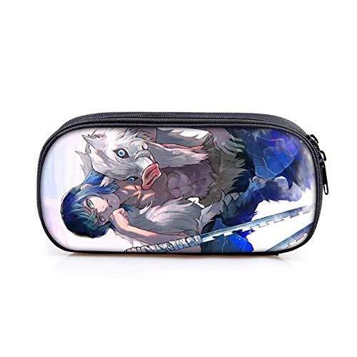 鬼滅の刃 ポリエステル 鉛筆のサック 炭治郎 禰豆子 善逸 伊之助 文具収納 ペンケース ポーチ ペンシルケース 化粧ポーチ ペンケース 軽量 筆箱