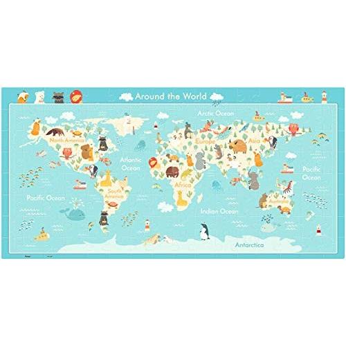 Pintoo T1049 こどもパズル 動物世界地図 プラスチック 128ピース Impactpub Com Au