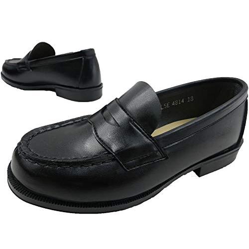 [ハルタ] キッズ コインローファー 4814 ブラック