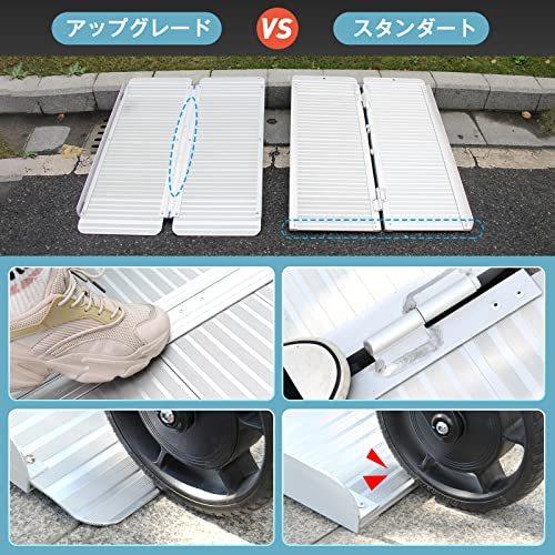 名作 車椅子 アルミ折り畳み式スロープ 長さ61cm 幅72cm Ruedamann Ruedamann 段階 カバンあり Mr607m 2 滑り止め 車椅子スロープ ドアウエー適用 カーブ 階段 車椅子 Www Croftheadholidaypark Co Uk