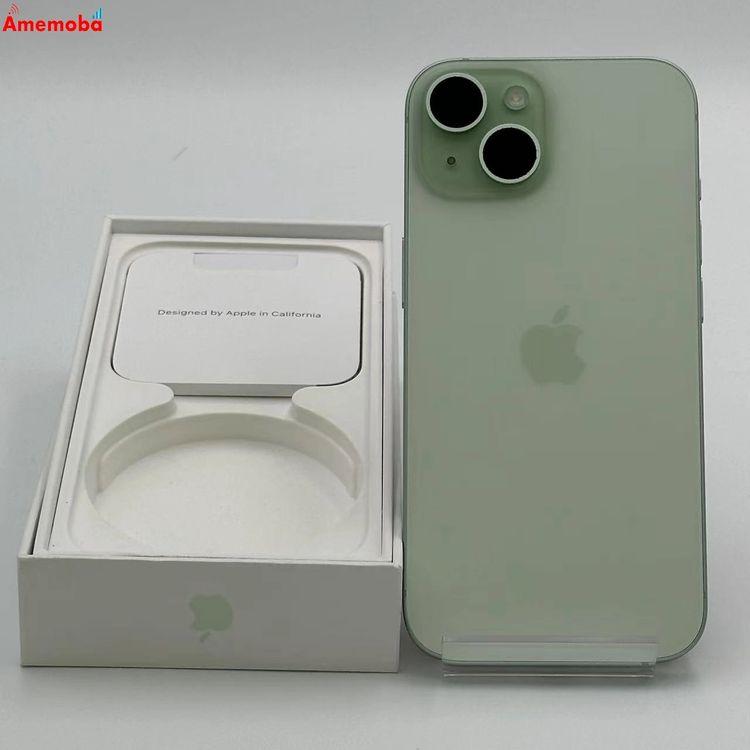 ● 美品 iPhone15 256GB グリーン MTMT3J/A SIMフリー 中古】iPhone15 256GB グリーン MTMT3J／A SIMフリー