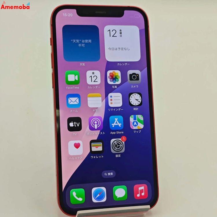 iPhone12 128GB MGHW3J/A SIMフリー iPhone12 128GB Product Red MGHW3J/A SoftBank版SIMフリ 中古
